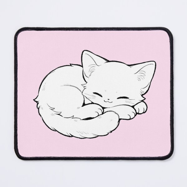 Item preview, Cute Sleeping Kitten Cozy Cat Drawing designed and sold by jianina-alondra.