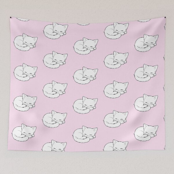 Item preview, Cute Sleeping Kitten Cozy Cat Drawing designed and sold by jianina-alondra.
