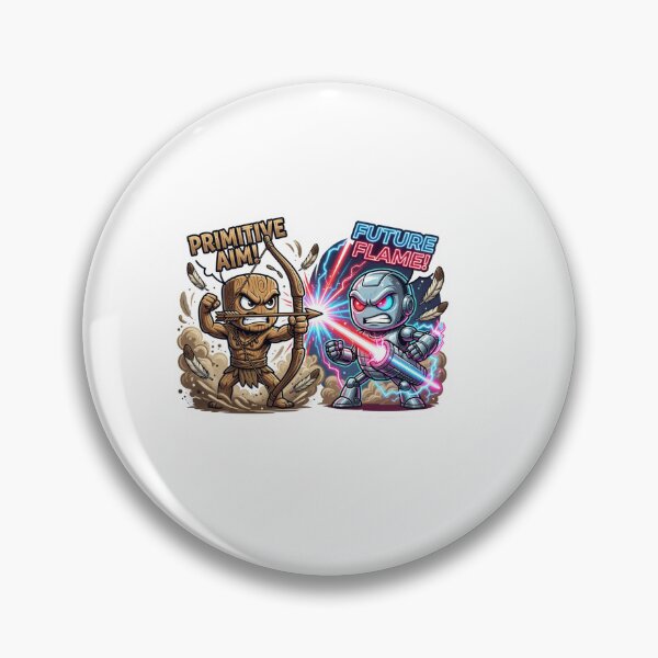 Item preview, Ancient Bow Versus Laser Beam Power Clash Sticker designed and sold by Imaginarium of Chaos falcon88 .