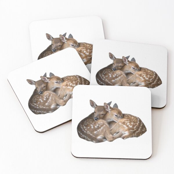 Item preview, cute fawns hugging coquette designed and sold by leeliae.