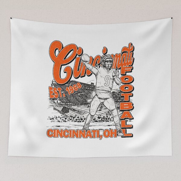 Item preview, Vintage Football Quarterback Cincinnati Sports Graphic Design designed and sold by TracyWall90783.