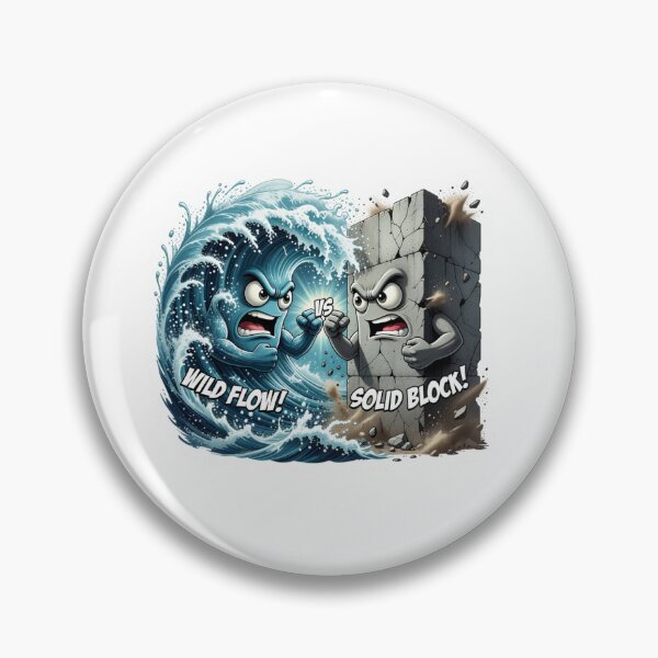 Item preview, Ocean Wave Versus Concrete Wall Force Sticker designed and sold by Imaginarium of Chaos falcon88 .