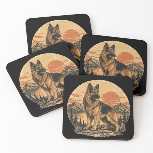 Item preview, Vintage German Shepherd Sunset designed and sold by Bartas2026.