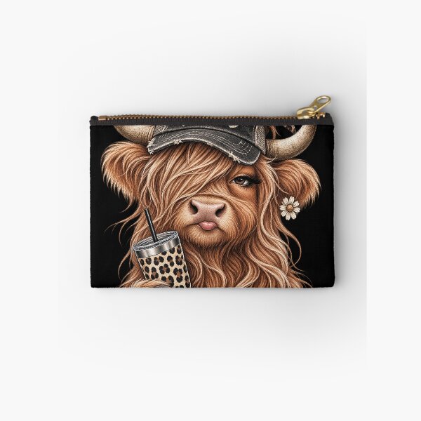 Item preview, Hot Mess Highland Cow Funny Cute Coffee Lover Graphic designed and sold by will freed18.
