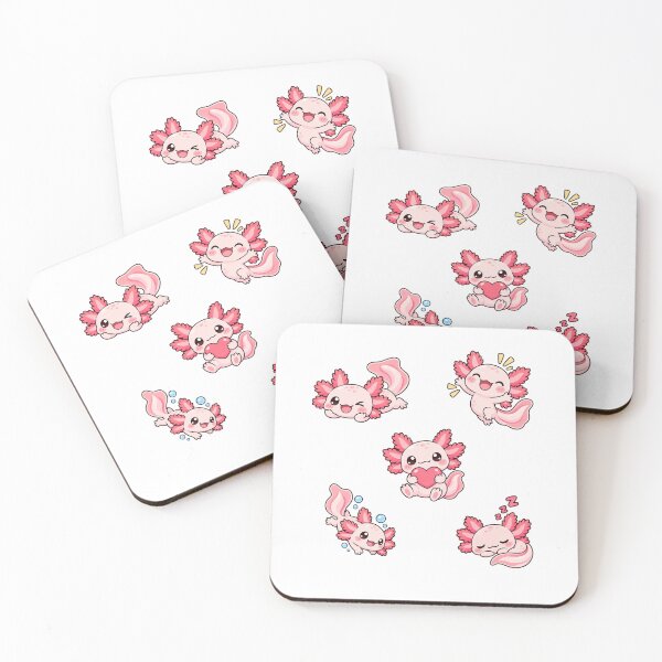 Item preview, Cute Kawaii Axolotls designed and sold by odkocreative.