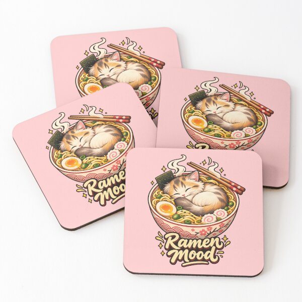 Item preview, Ramen Mood Cute Sleepy Cat designed and sold by Trendy-Artistry.