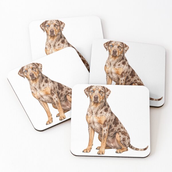 Item preview, Red Leopard Catahoula Leopard Dog Watercolor Art designed and sold by RebelPawz.