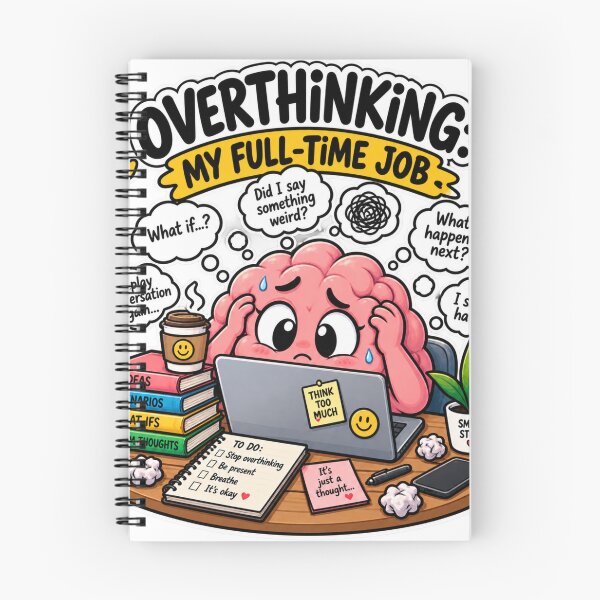 Item preview, Overthinking Is My Full-Time Job designed and sold by T-Shirts & Gifts.