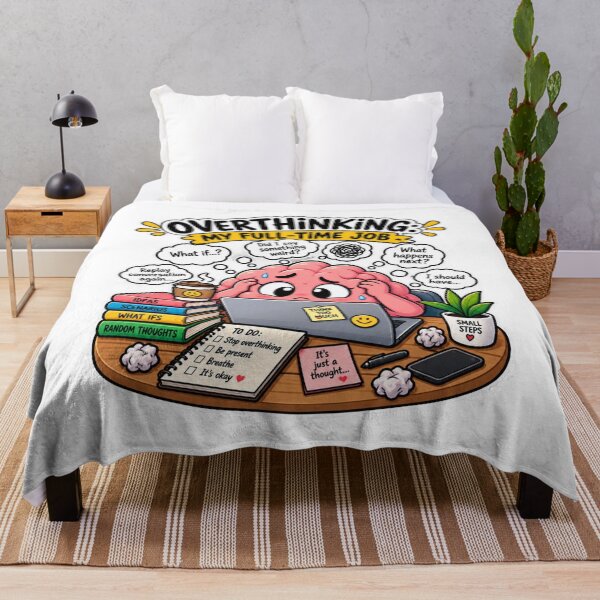 Item preview, Overthinking Is My Full-Time Job designed and sold by BrahimiGraphics.