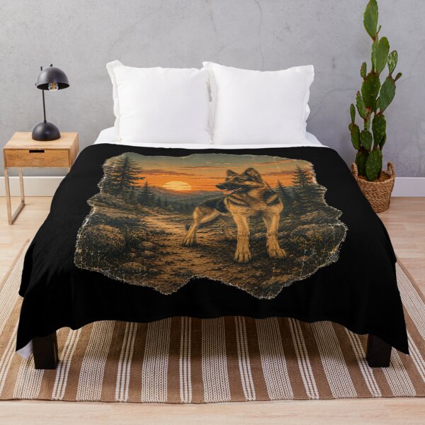 Item preview, Vintage Wilderness with German Shepherd designed and sold by Bartas2026.