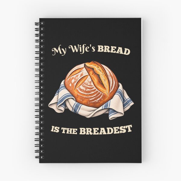 Artikelvorschau, Das Brot meiner Frau ist das brotigste – Lustiges Wortspiel rund ums Brotbacken entworfen und verkauft von PuniverseDesign.