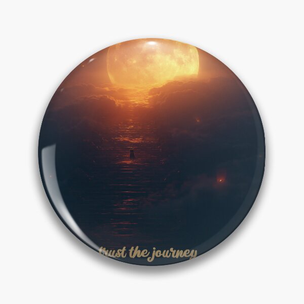 Item preview, Trust the Journey – Black Cat Walking Toward the Moon designed and sold by DimyMoon.
