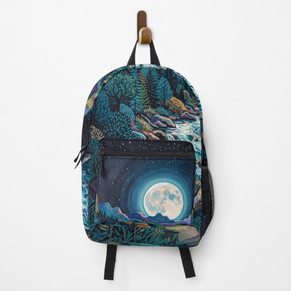 Item preview, Moonlight Over A Mountain Stream designed and sold by Home Decor Art.