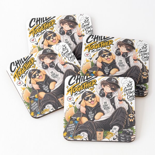 Item preview, Chill Together Anime Duo designed and sold by PocketVibe.