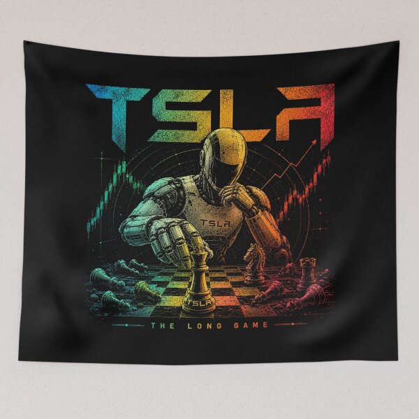 Item preview, TSLA Bull – Stock Market Investor Design designed and sold by TEEJAMBOREE.