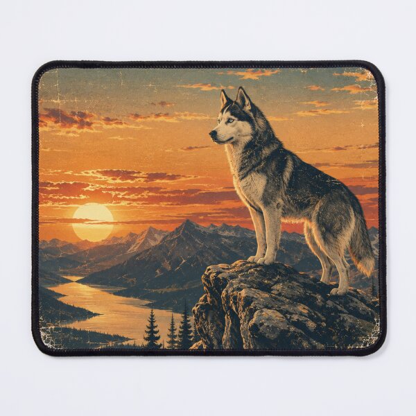 Item preview, Vintage Husky Sunset Adventure designed and sold by Bartas2026.