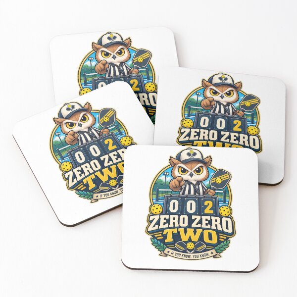 Item preview, Zero Zero Two – Funny Pickleball Referee Owl Retro Design designed and sold by 50Pxels.