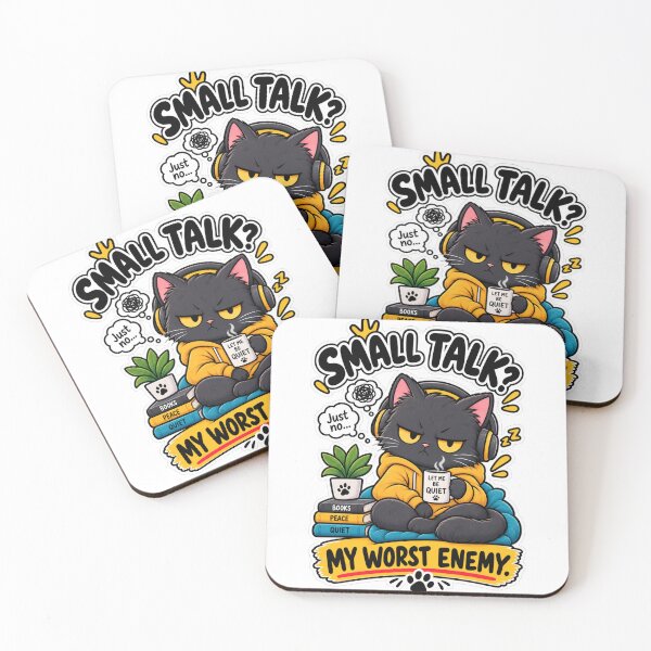 Item preview, Small Talk Is My Worst Enemy designed and sold by BrahimiGraphics.