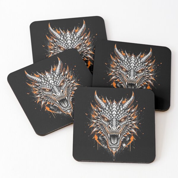 Item preview, Fierce Dragon Head, Splatter Art Design designed and sold by gkhanco.