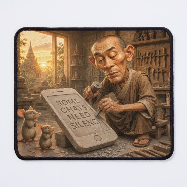 Item preview, Social Media Detox Offline Sculpting A Stone Smartphone designed and sold by The Brother Wu Collection.