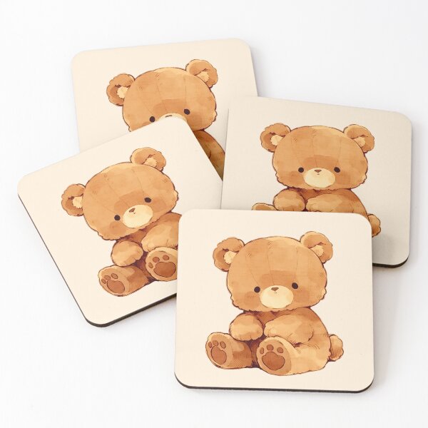 Item preview, Cute Kawaii Teddy Bear Plushie Art designed and sold by jianina-alondra.