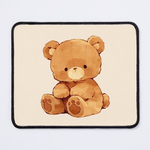Item preview, Cute Kawaii Teddy Bear Plushie Art designed and sold by jianina-alondra.