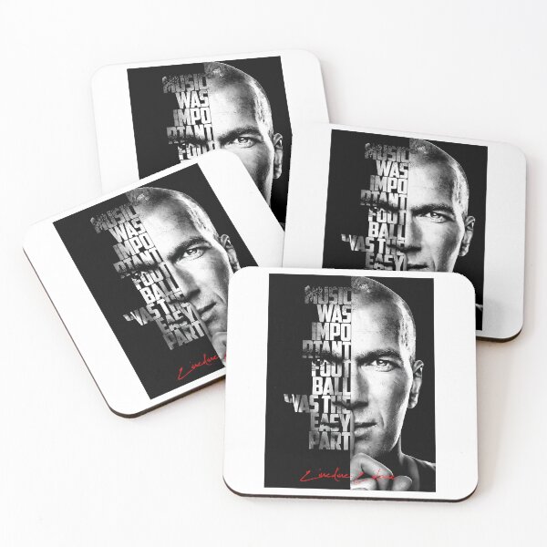 Item preview, Black And White Zinedine Zidane Quote Poster  designed and sold by audrin-bingha.