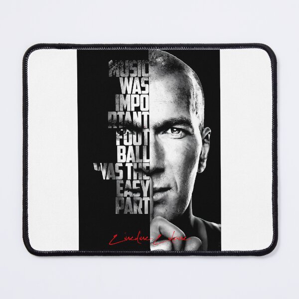 Item preview, Black And White Zinedine Zidane Quote Poster  designed and sold by audrin-bingha.
