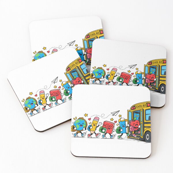 Item preview, Cute Back to School Crew School Supplies Entering the School Bus T-shirt Sticker designed and sold by Sunday.Supply.