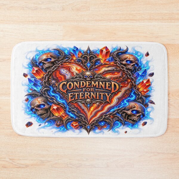 Item preview, Condemned for Eternity – Cursed Agate Skull Heart designed and sold by TroviTutto.
