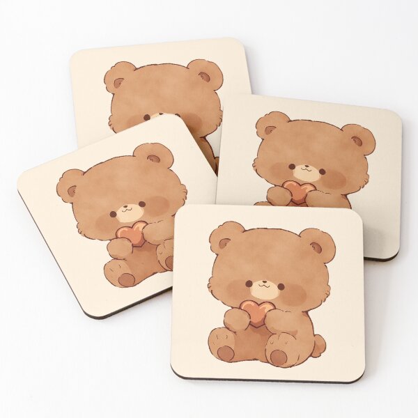 Item preview, Cute Teddy Bear Holding Heart designed and sold by jianina-alondra.
