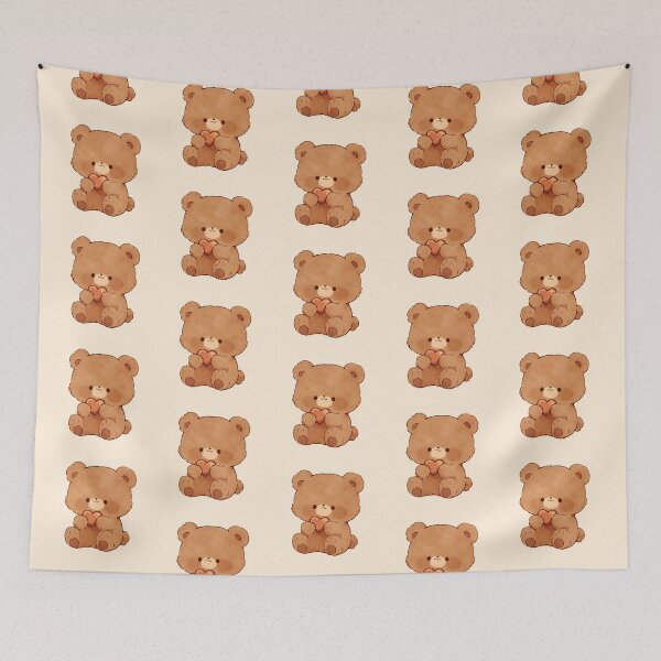Item preview, Cute Teddy Bear Holding Heart designed and sold by jianina-alondra.