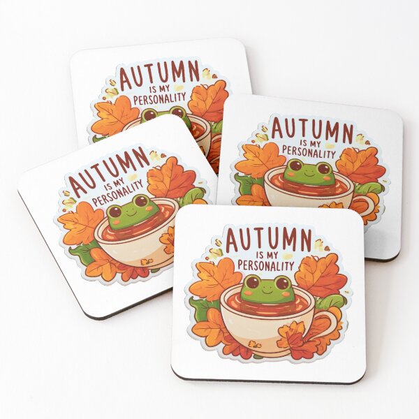 Item preview, Autumn is My Personality - Cozy Frog in a Cup of Tea designed and sold by AceEye.