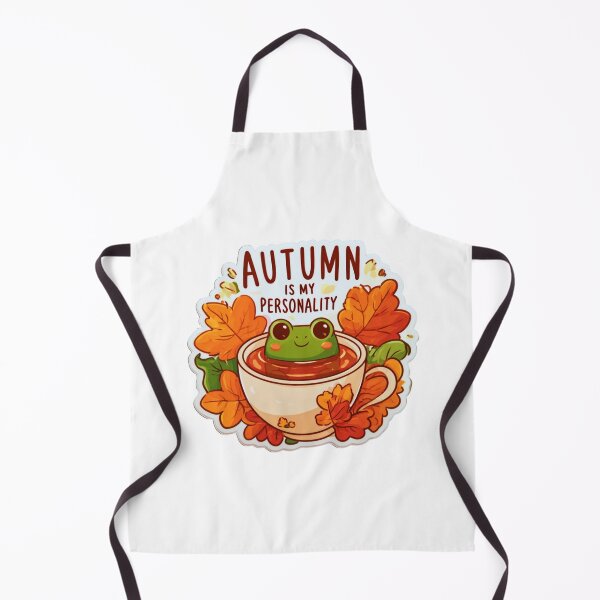 Item preview, Autumn is My Personality - Cozy Frog in a Cup of Tea designed and sold by AceEye.