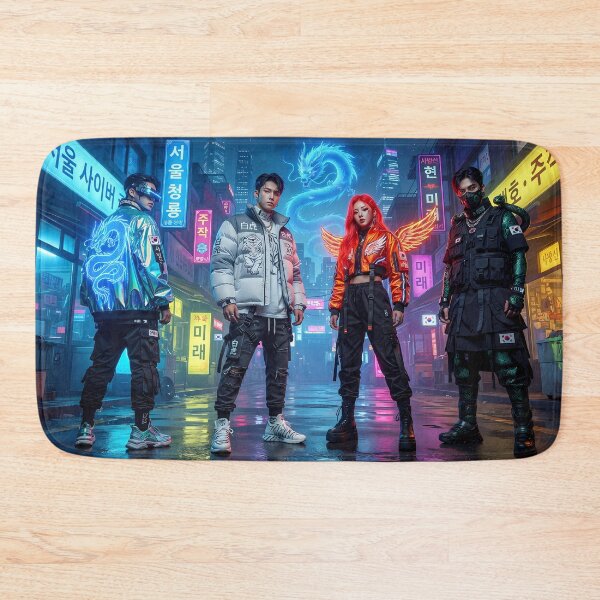 Item preview, Cyberpunk Seoul: Four Gods - The Guardians of Future Heritage designed and sold by SOOstudio73.