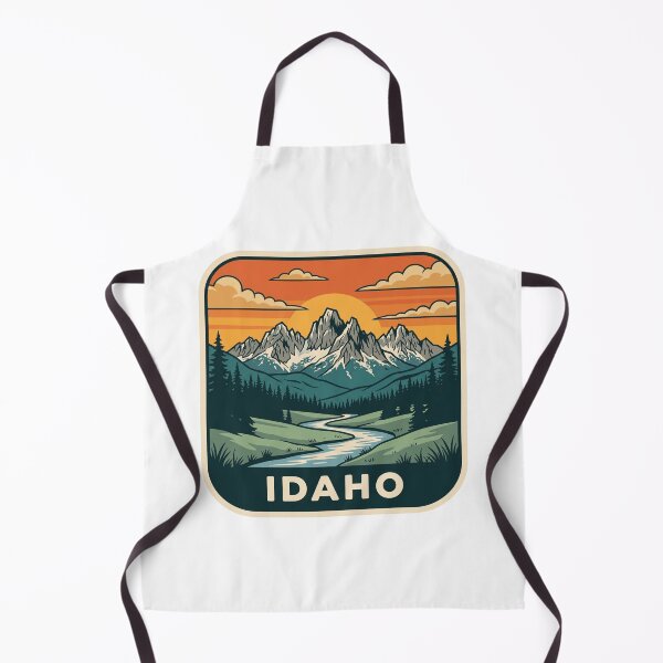 Item preview, Retro Idaho Rocky Mountains River Valley Travel Art designed and sold by Paper Drip.
