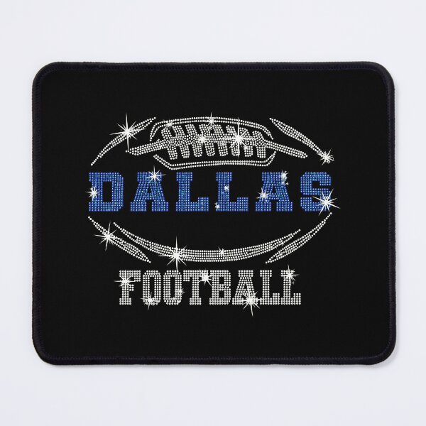 Item preview, Dallas Rhinestone Football Graphic – Blue White Sparkle Game Day Design designed and sold by KaitlynOd36680.