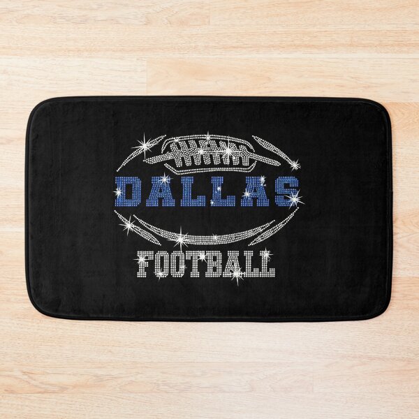 Item preview, Dallas Rhinestone Football Graphic – Blue White Sparkle Game Day Design designed and sold by KaitlynOd36680.