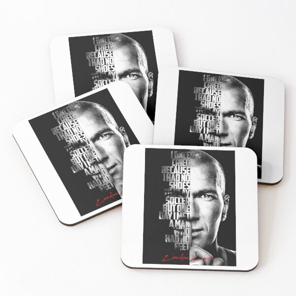 Item preview, Black And White Zinedine Zidane Quote Poster designed and sold by alicea-yoshie.