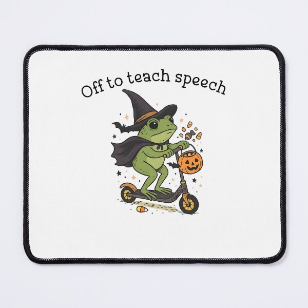 Item preview, Off to Teach Speech Frog Halloween designed and sold by DarylPope.