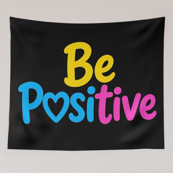 Item preview, Be Positive – Colorful Motivational Quote Design designed and sold by IMuDesigner.