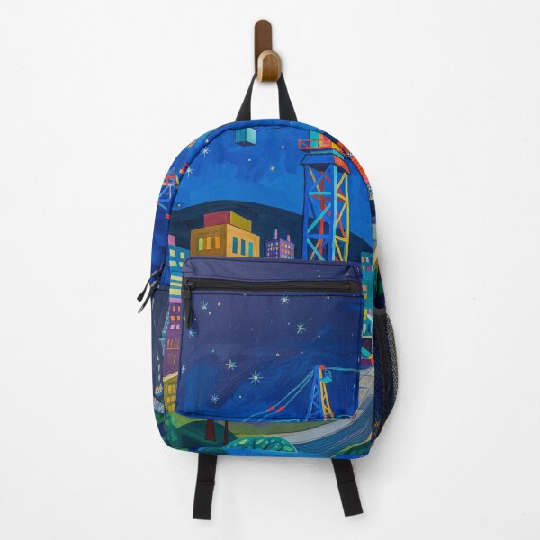 Item preview, Construction Crane Holding A Full Moon Pop Art designed and sold by Home Decor Art.