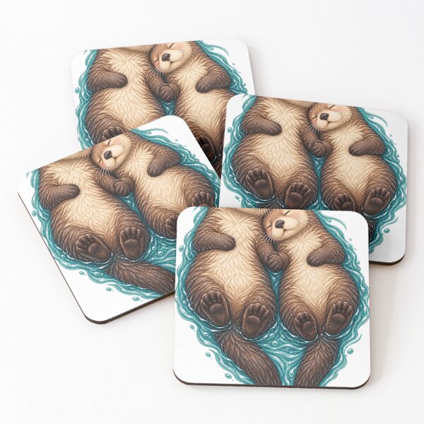 Item preview, sleepy otters designed and sold by alexrow.