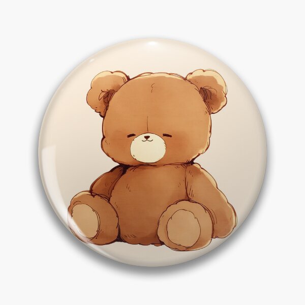 Item preview, Cute Kawaii Teddy Bear Plushie designed and sold by jianina-alondra.