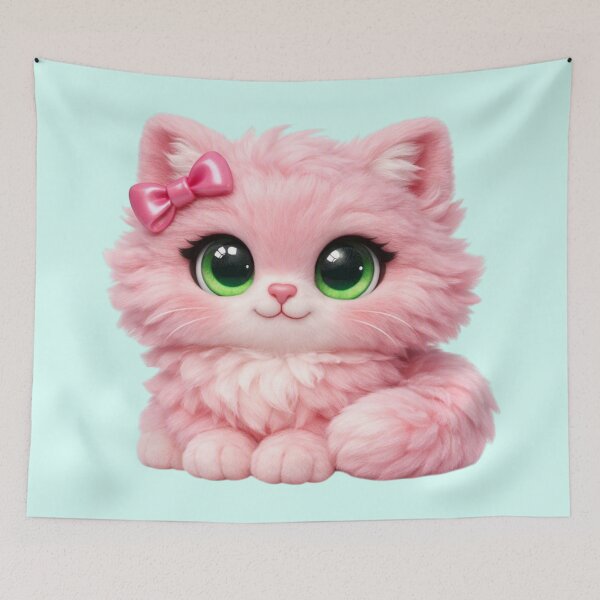 Item preview, Mimi Mew Cute Pink Kawaii Cat designed and sold by Lalala cute.
