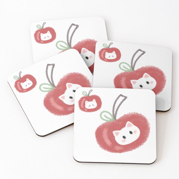 Item preview, Cute Black Cat Inside Red Apple designed and sold by HimikoDesk.