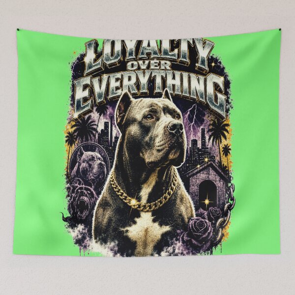 Item preview, Loyalty Over Everything Pitbull Dog Rap designed and sold by creativerooney.