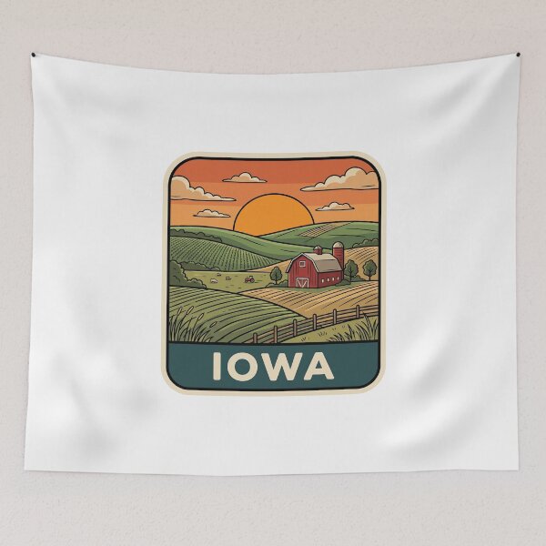 Item preview, Copy of Retro Iowa Farmland Windmill Pop Art Travel Badge designed and sold by Paper Drip.