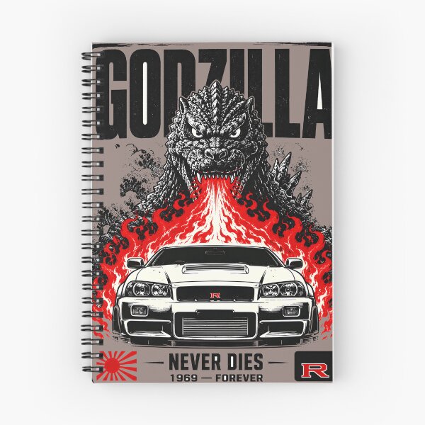 Item preview, Godzilla JDM Street Racer | Red Flames Japanese Car Retro Automotive Art designed and sold by VoidRebel.