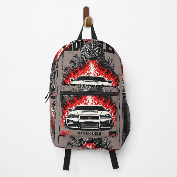 Item preview, Godzilla JDM Street Racer | Red Flames Japanese Car Retro Automotive Art designed and sold by VoidRebel.
